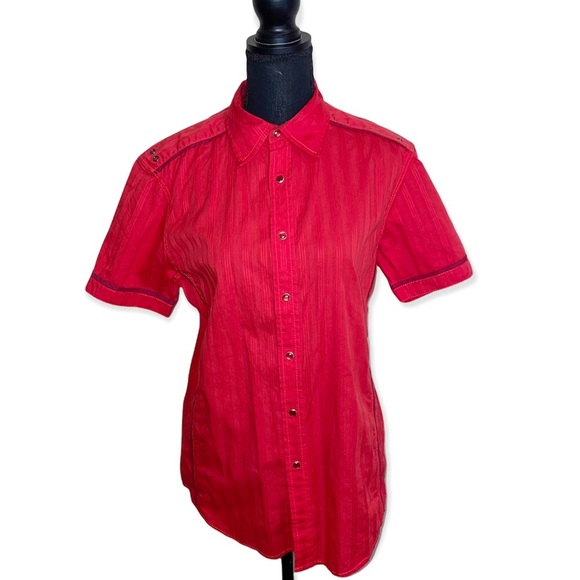 INC international red button down shirt - Picture 2 of 6